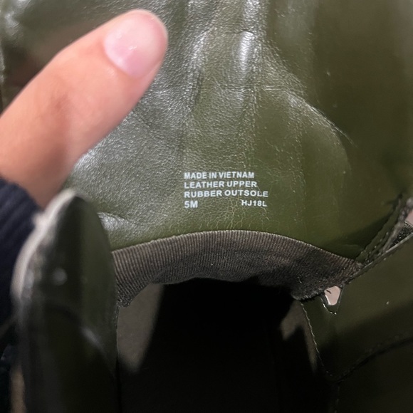 Michael Kors Green Camouflage High-Top Sneakers Gently Used - Picture 7 of 7